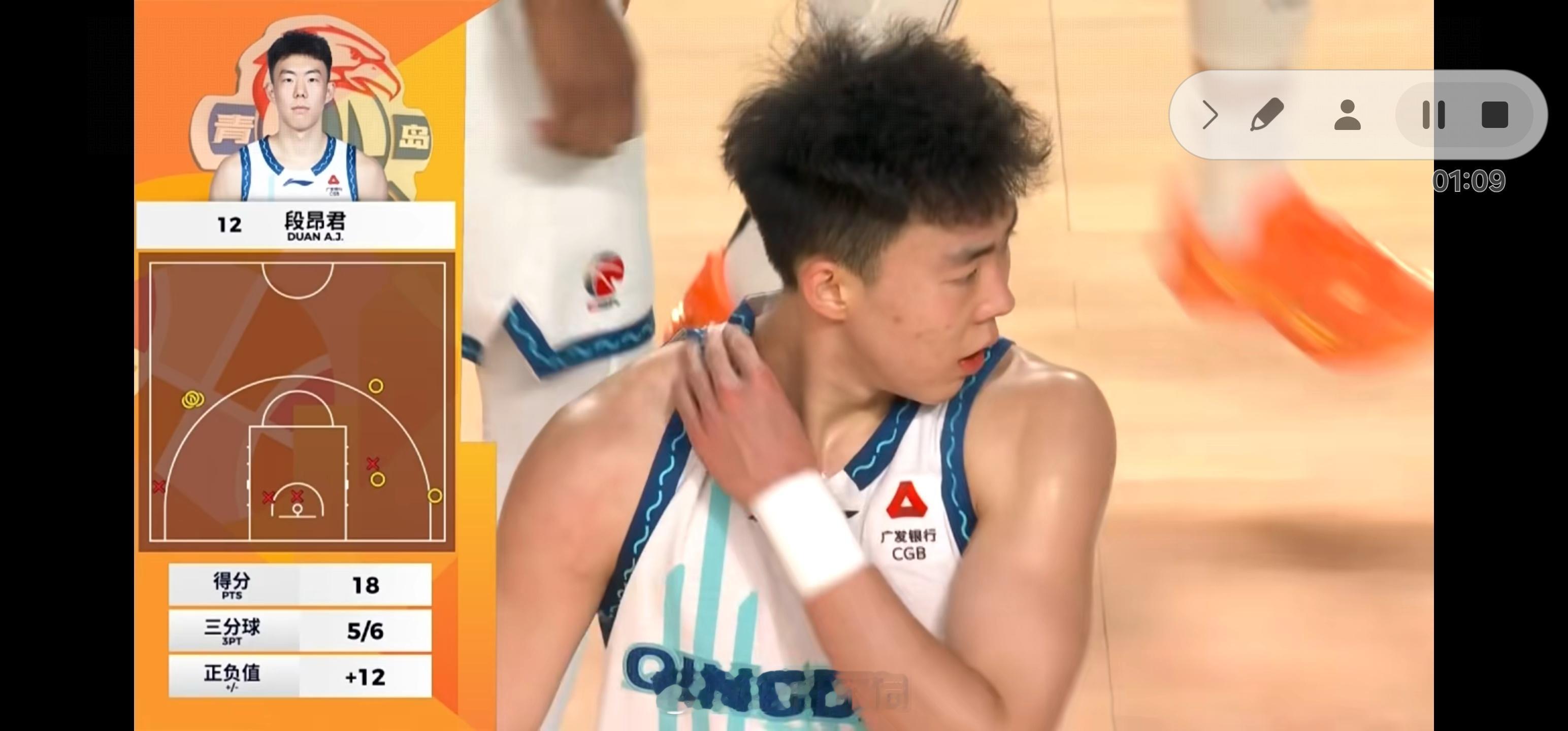 段昂君打疯了！  这支球队需要他有这样的表现青岛男篮新疆男篮vs青岛男篮