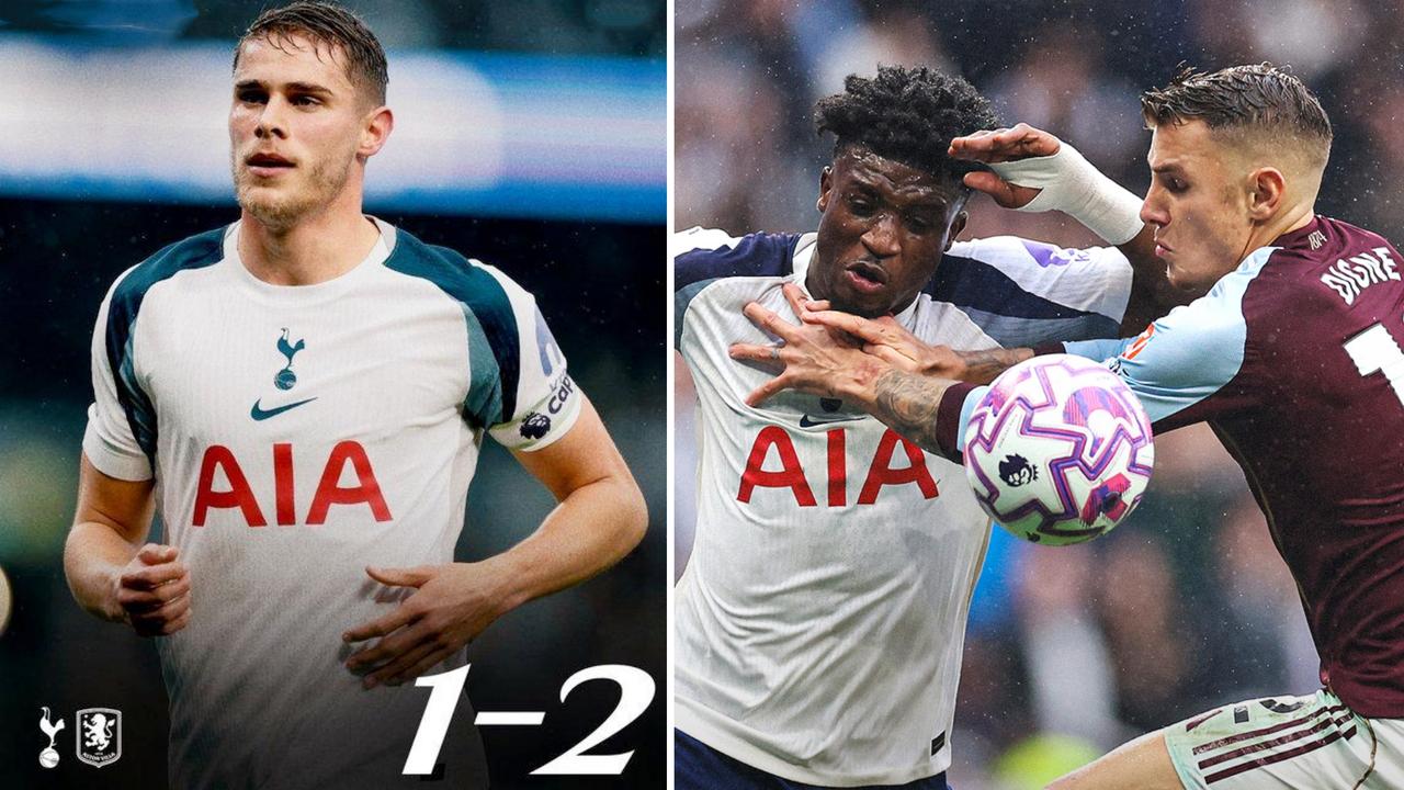 英超：热刺主场1-2遭阿斯顿维拉逆转，4轮仅拿到1胜。
本坦库尔破门，罗杰斯+布