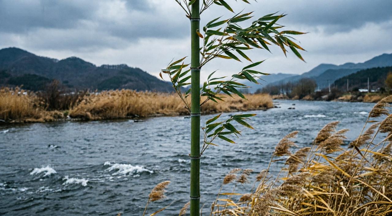 一枝清瘦竹，万古照人心

秋风起时，江上有人独坐。

没有官帽，没有印绶，只有一