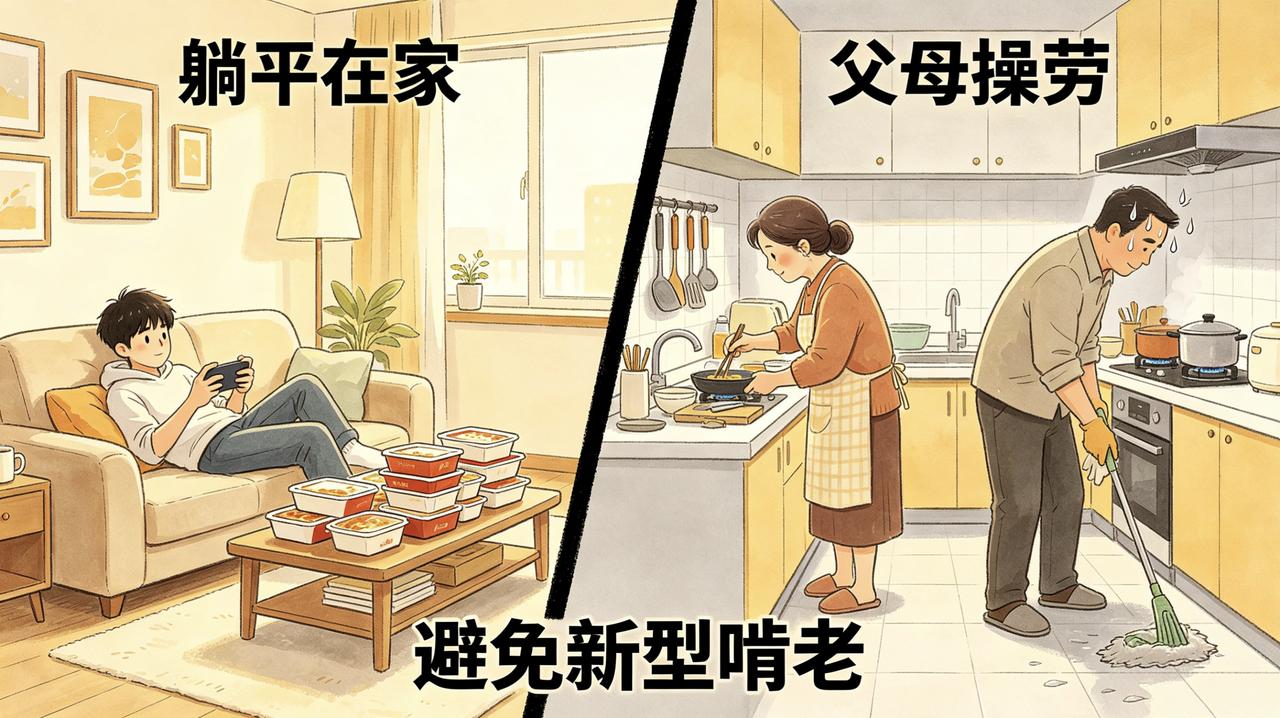 新型啃老才最磨人，多少家庭正在默默中招
 
说实话，现在有一种新型啃老，真的比直
