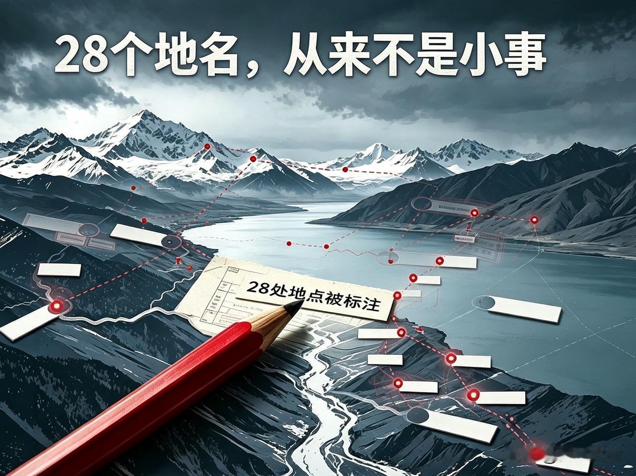别小看这28个地名，这是在争夺记忆！

印度又在边境搞事情，内政部把28处地点定