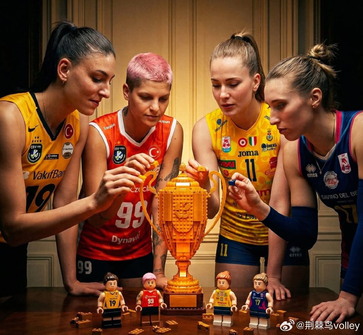 ai杰作，晋级女排欧冠四强总决赛的代表球员，安特罗波娃看着很不像，缩小版😄。女