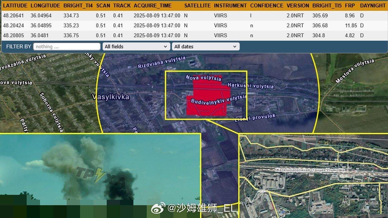 俄军轰炸在哈尔科夫与第聂伯罗造成的起火。 ​​​
