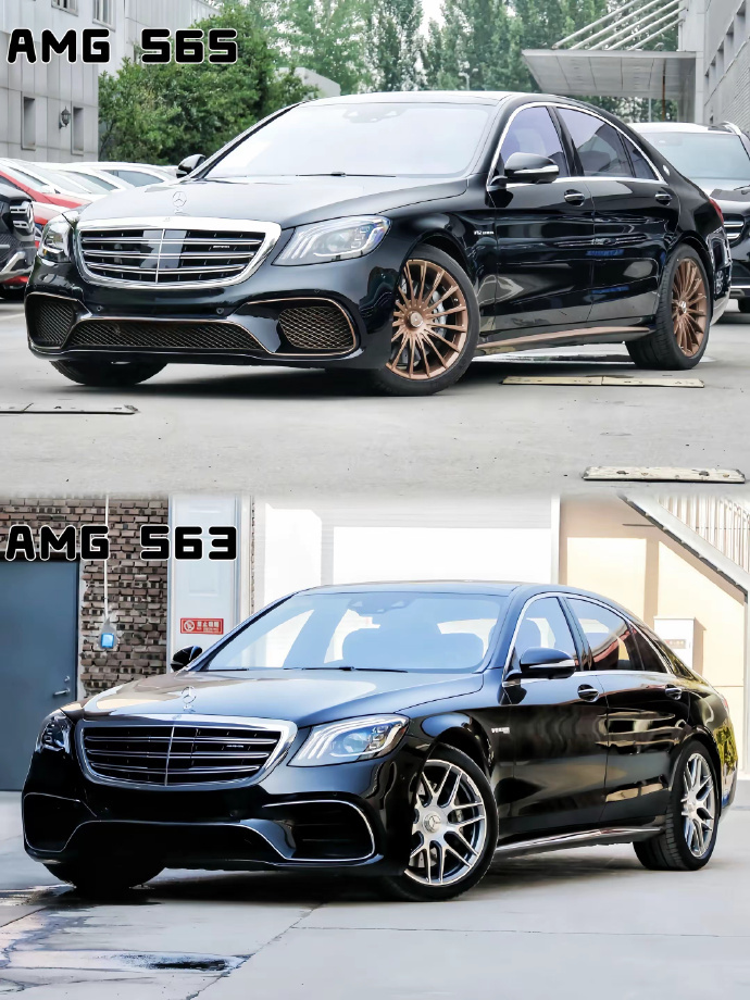 上一代的S65和S63。一个12缸一个8缸，对比现款的S63而言，上一代属于优雅