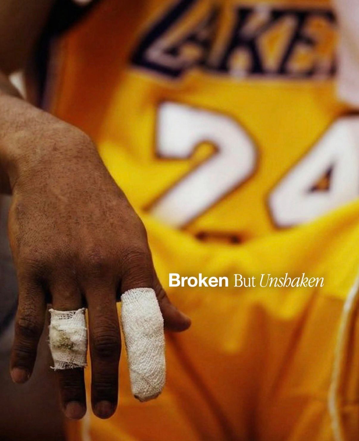 Broken, but unshaken.🐍科比