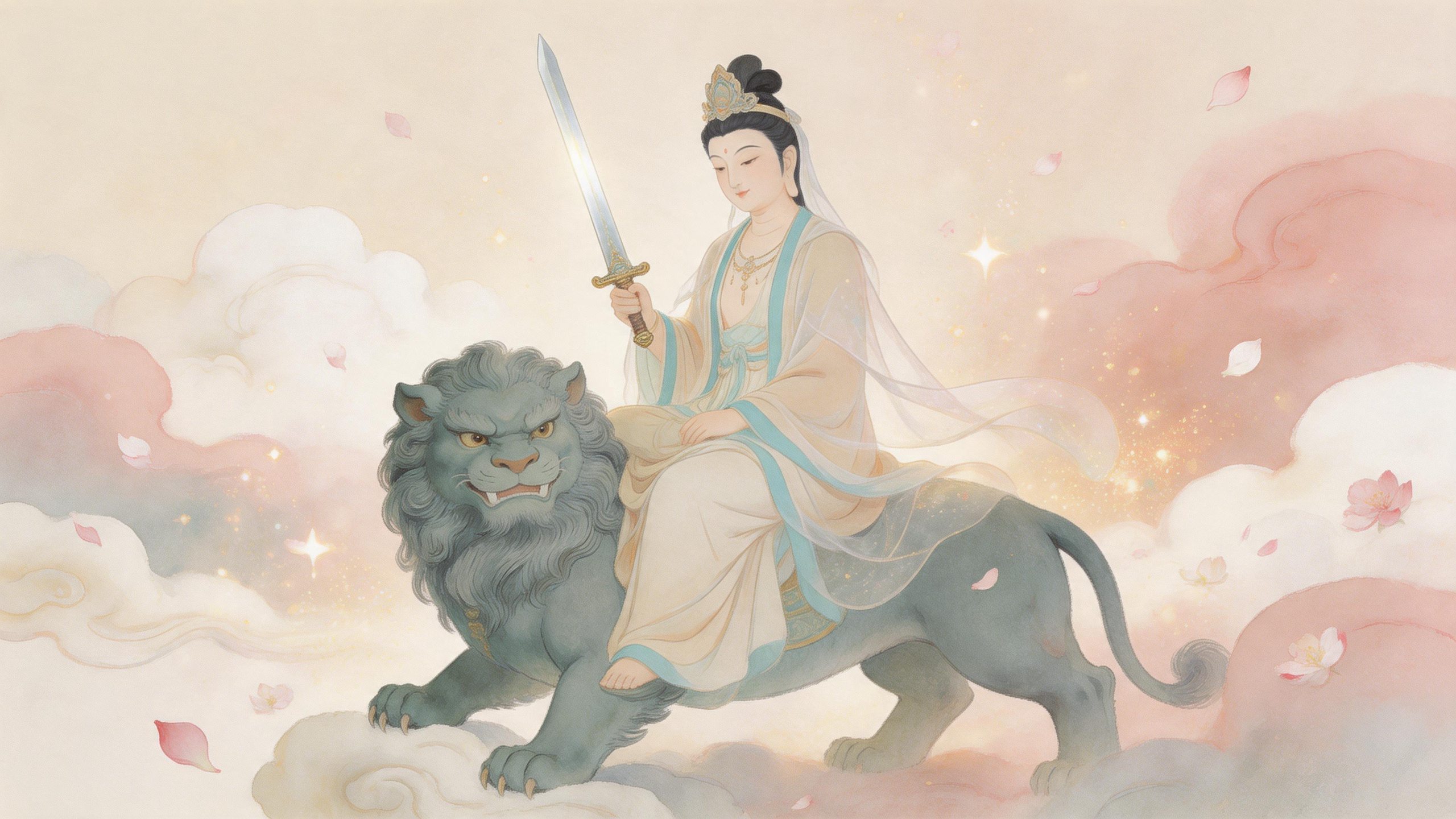 文殊在心，清醒通透；所行皆顺，所求皆有 