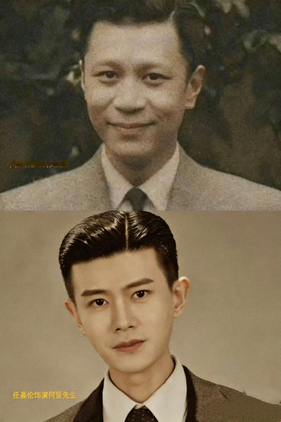 任嘉伦老辈审美周正脸任嘉伦演活了何贤的风骨！西装笔挺，眼神坚定，每句台词都带着不