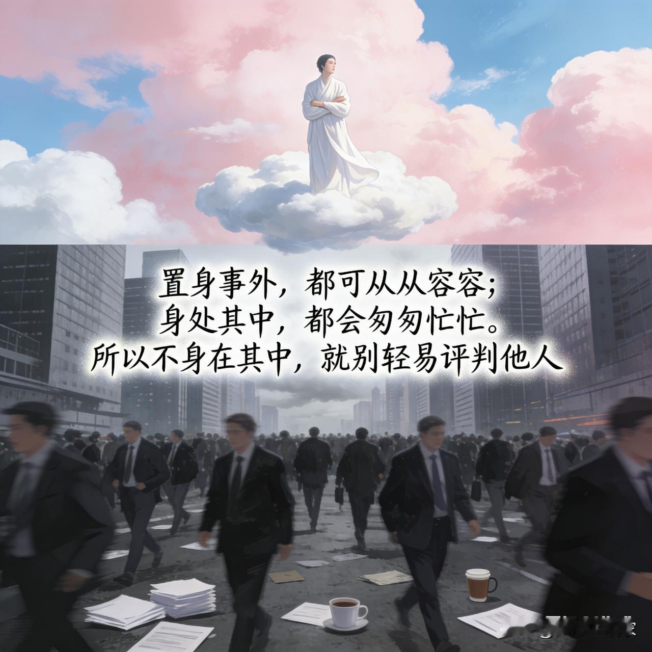 老张下班进门，
见妻子正拧着儿子胳膊训，
他没在意，
径直走向餐桌。

桌上摆着