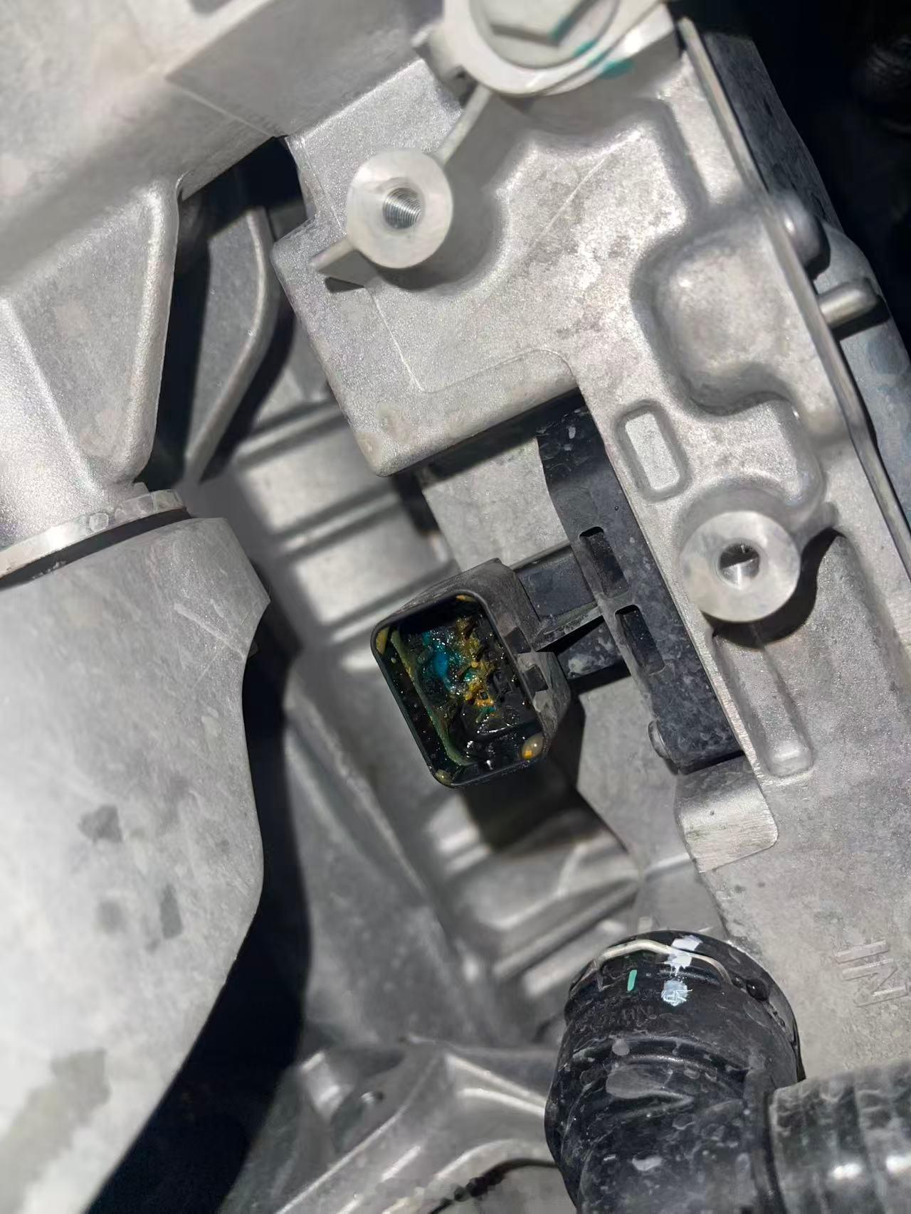 网友发来了两张“非常夸张”的电气插头故障的特写照片。照片显示：该电气插头金属触点