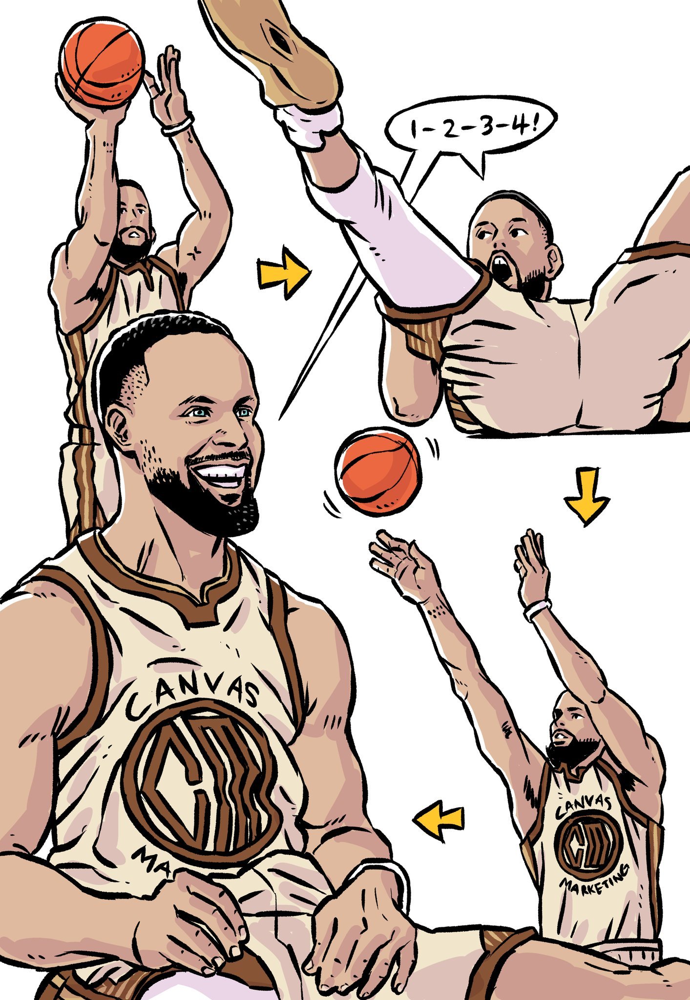 库里3+1来了，终于有哨了勇士vs快船