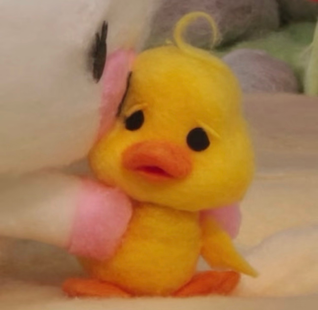唔～