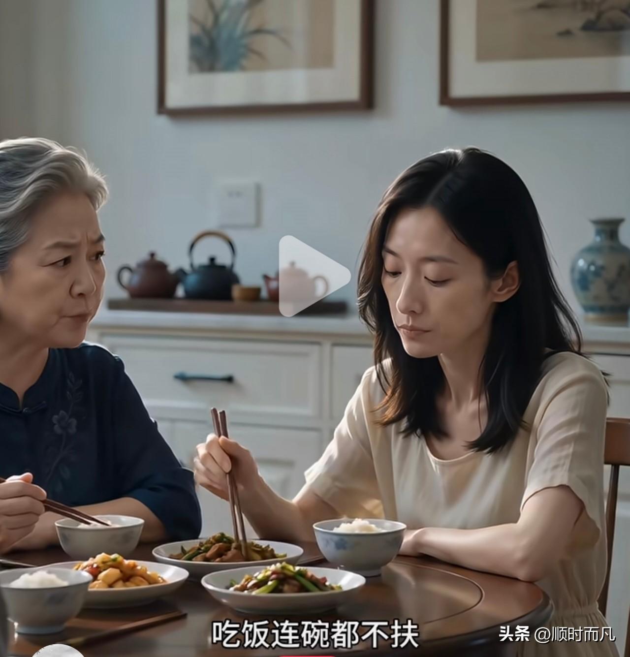最近老是刷到这种短视频：
吃饭不端碗被公司辞退，亲妈不理众叛亲离。
吃酱油拌饭被