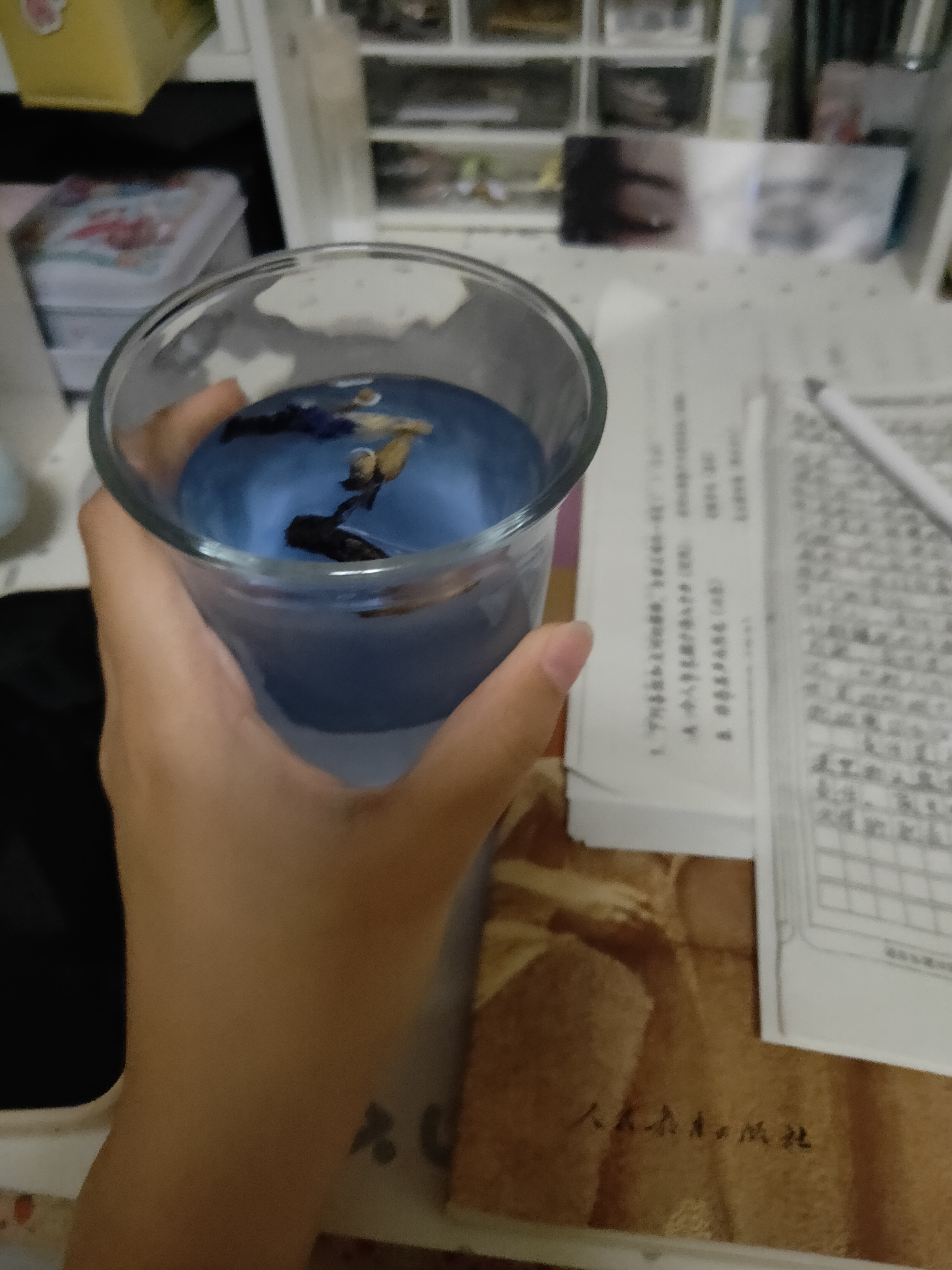 蝶豆花＋椰子水难喝！ ​​​