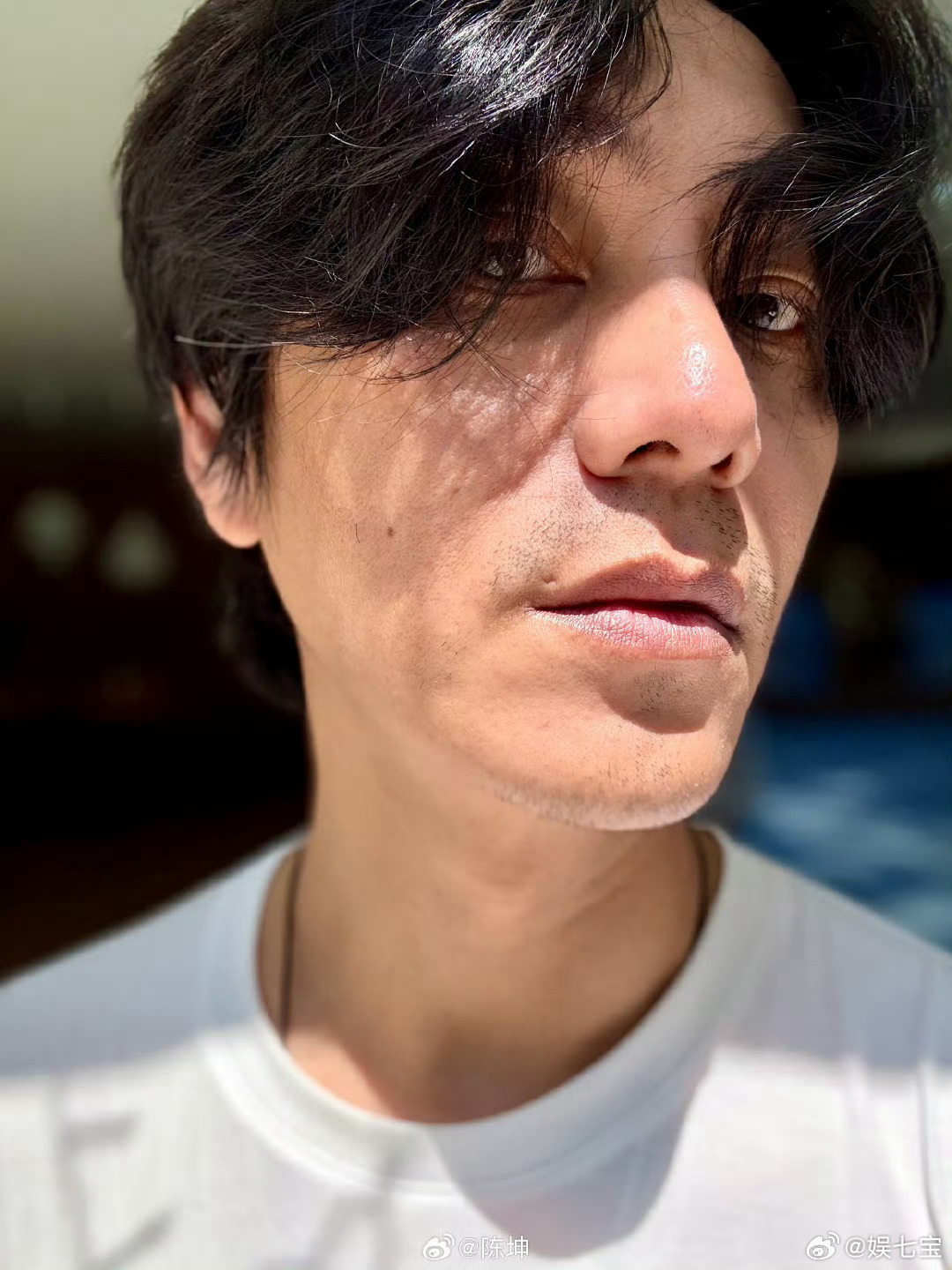 陈坤素颜怼脸自拍照陈坤晒素颜自拍照陈坤晒素颜自拍照 ​​​