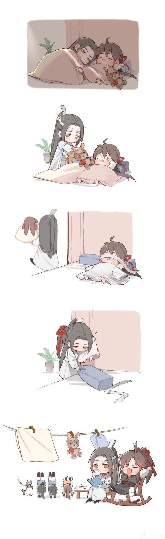 魔道祖师 天气好好，晒晒太阳画师：麻雀酥 