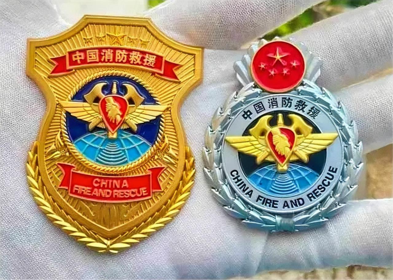 中国消防救援徽章
      该章设计超有深意。就说消防功勋章，胸徽表明职业身份
