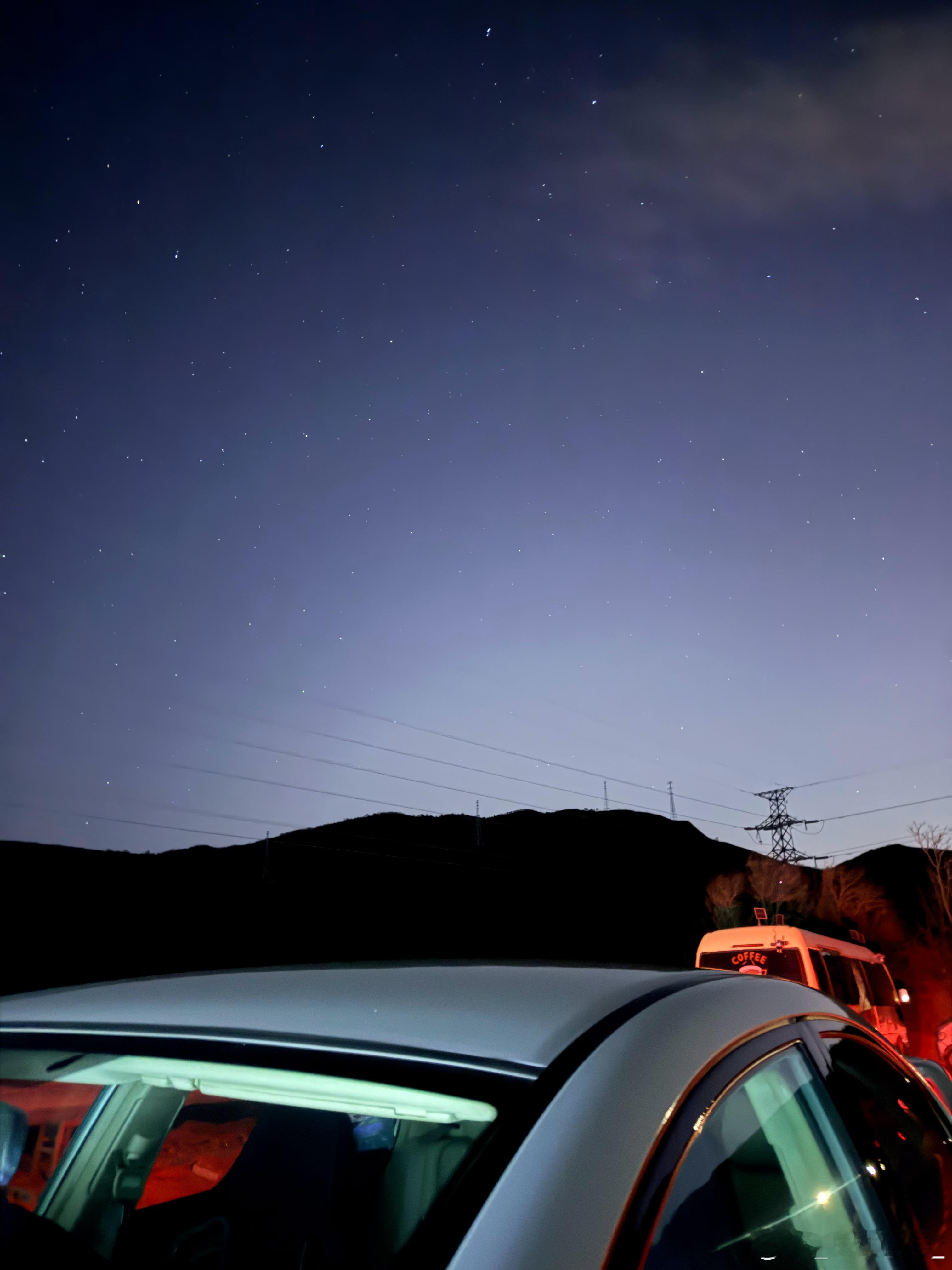 初二 零点的北京满天的星星！汽车汽车我与汽车的日常夜景 北京·潭王路