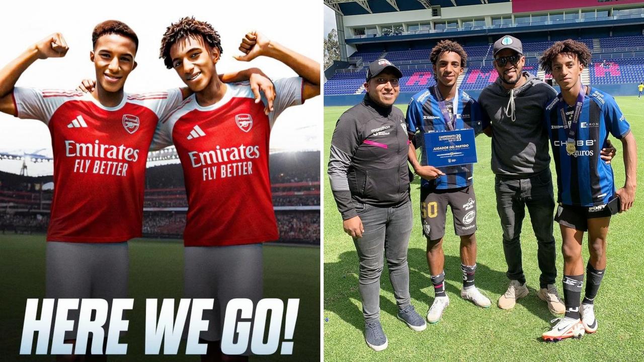 罗马诺消息，阿森纳从约森独立队签下16岁厄瓜多尔双胞胎金特罗兄弟。
埃德温司职右