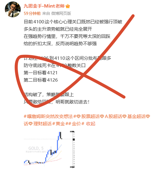 这波多头确实急了点最深也就踩到了4112附近没给到明哥预设的4110区间眼睁睁看