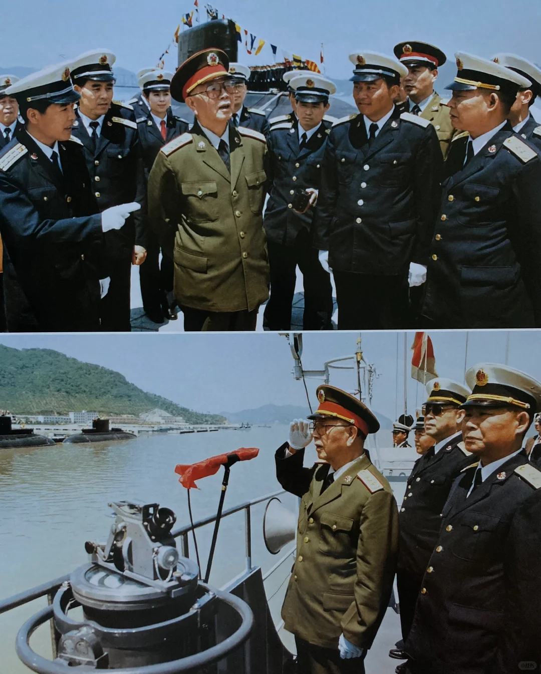 1996年5月在东海舰队视察基洛级潜艇