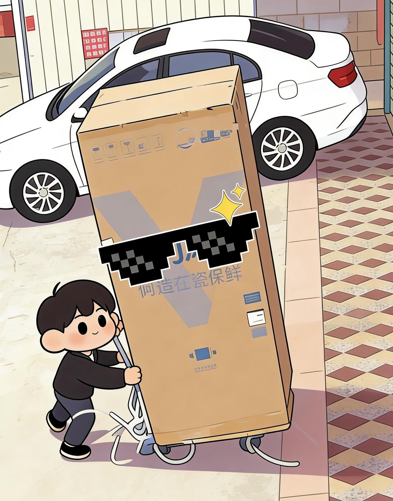 家长倒杯水的功夫，俩孩子竟把冰箱推下坡！监控画面让人腿软

带孩子真是一秒钟都不