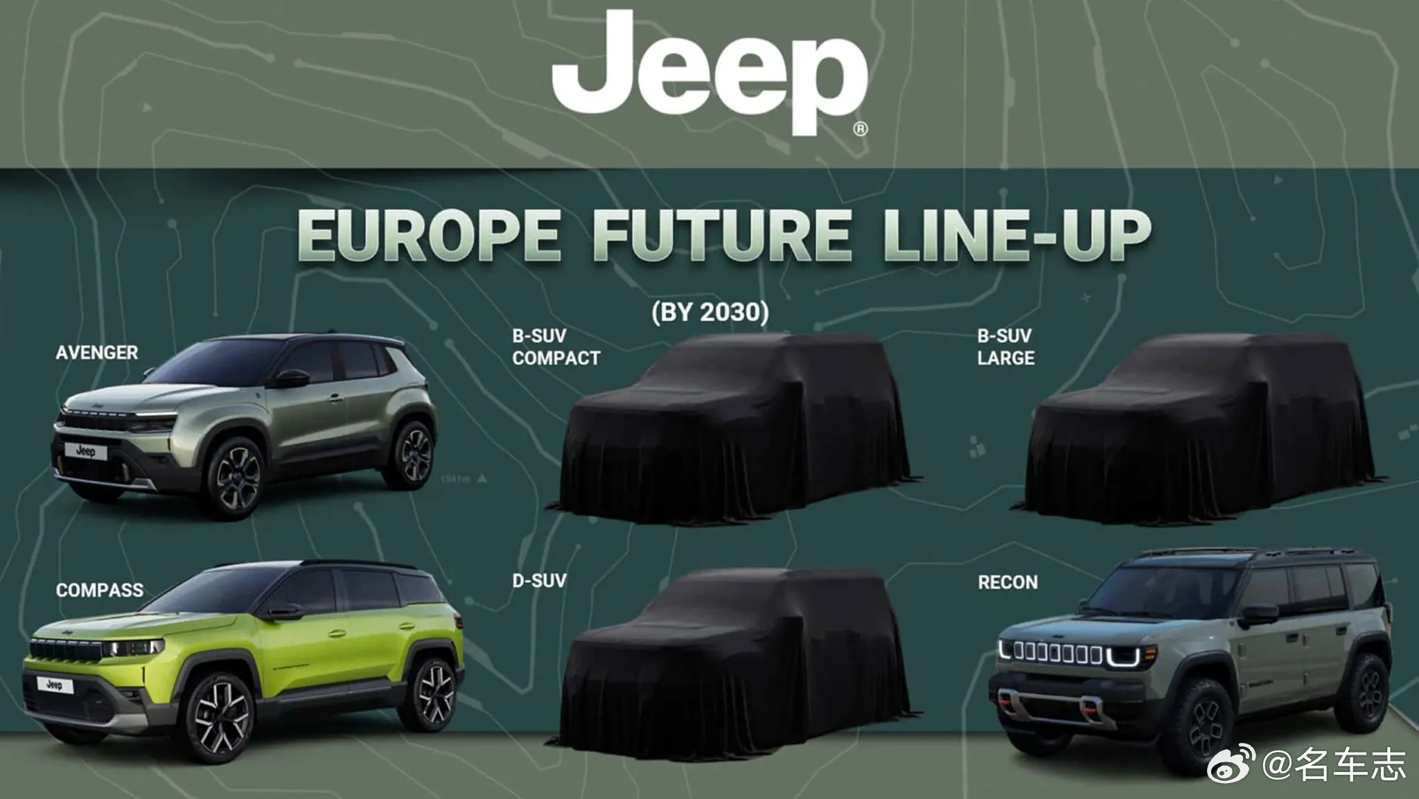 名车志新闻【Jeep欧洲未来旗舰SUV，将产自中国基于东风平台打造】Stella