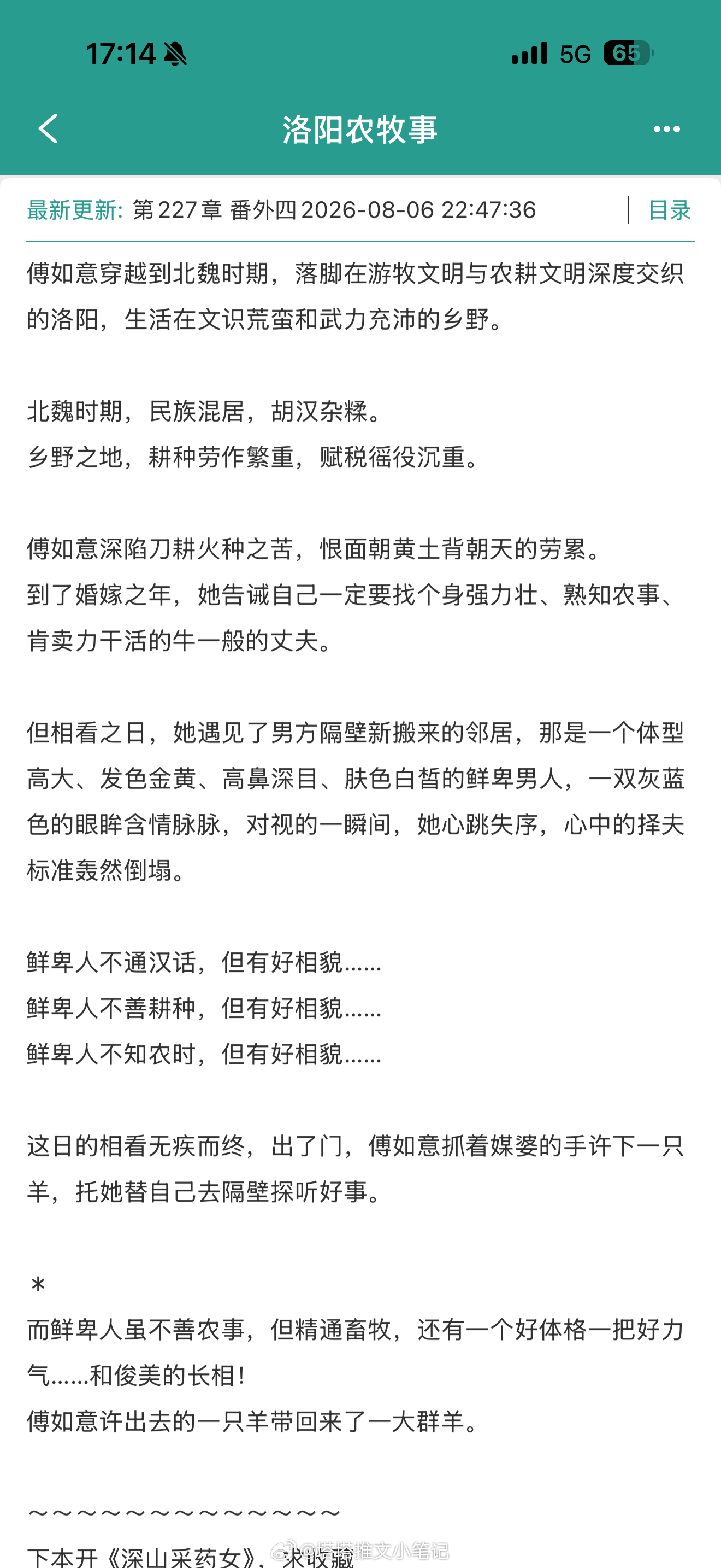 推文 《洛阳农牧事》BY绿豆红汤        好看！强推！        北魏