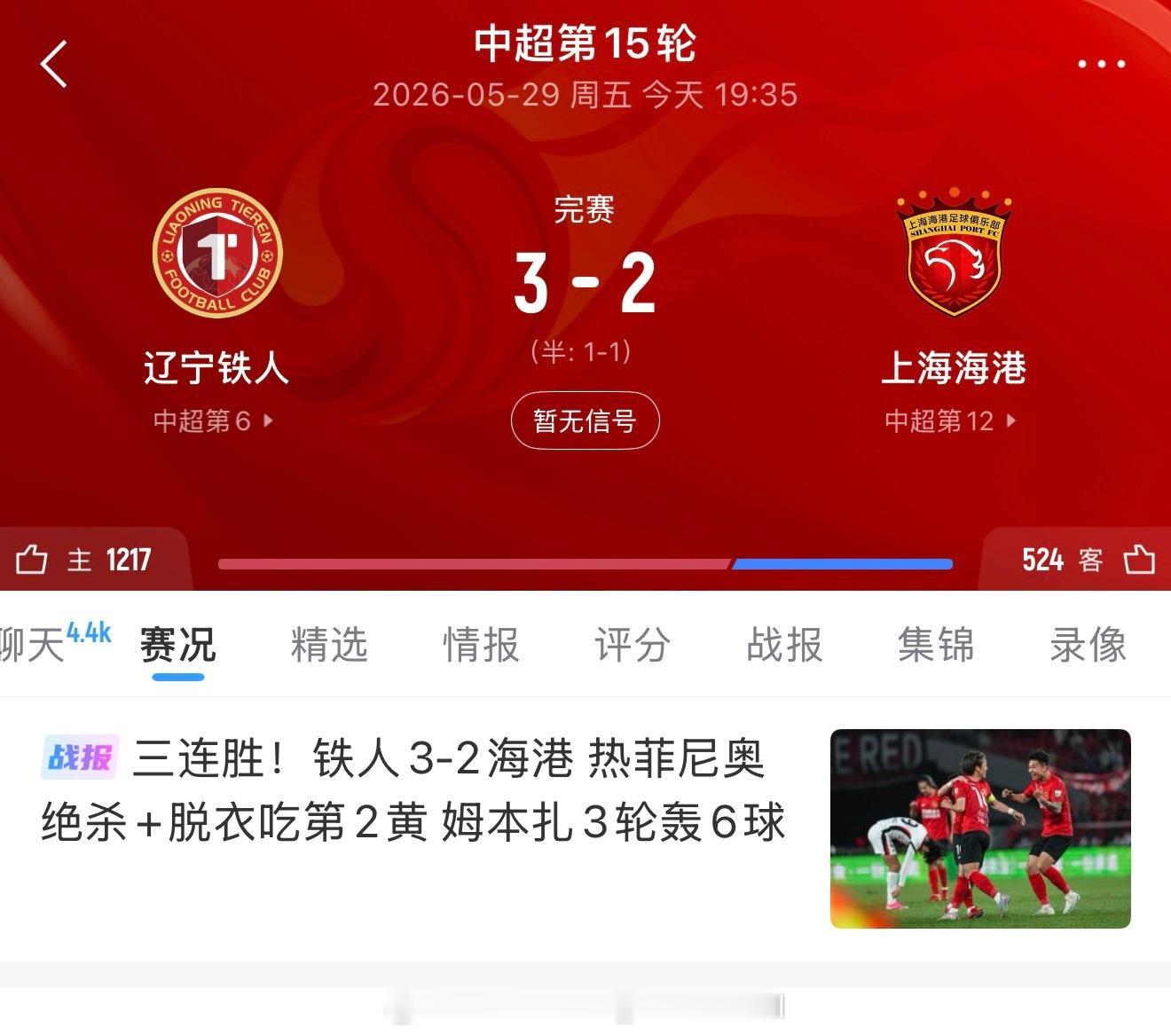 辽宁铁人你要干什么？5比0踹完浙江队今天这主场又拿下卫冕冠军辽宁铁人vs上海海港