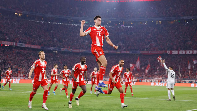 对，就是这么赢，最后时刻绝杀，比大比分痛宰还要过瘾！这里是安联球场，这就是拜仁慕