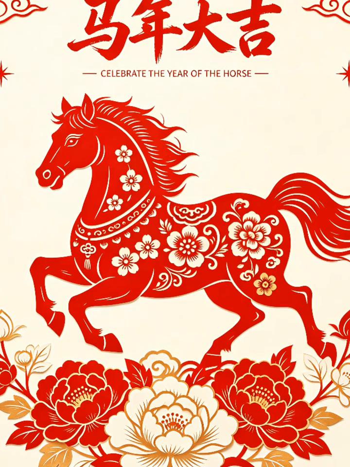 马年大吉。
CELEBRATE TE ER O THE HORSE。