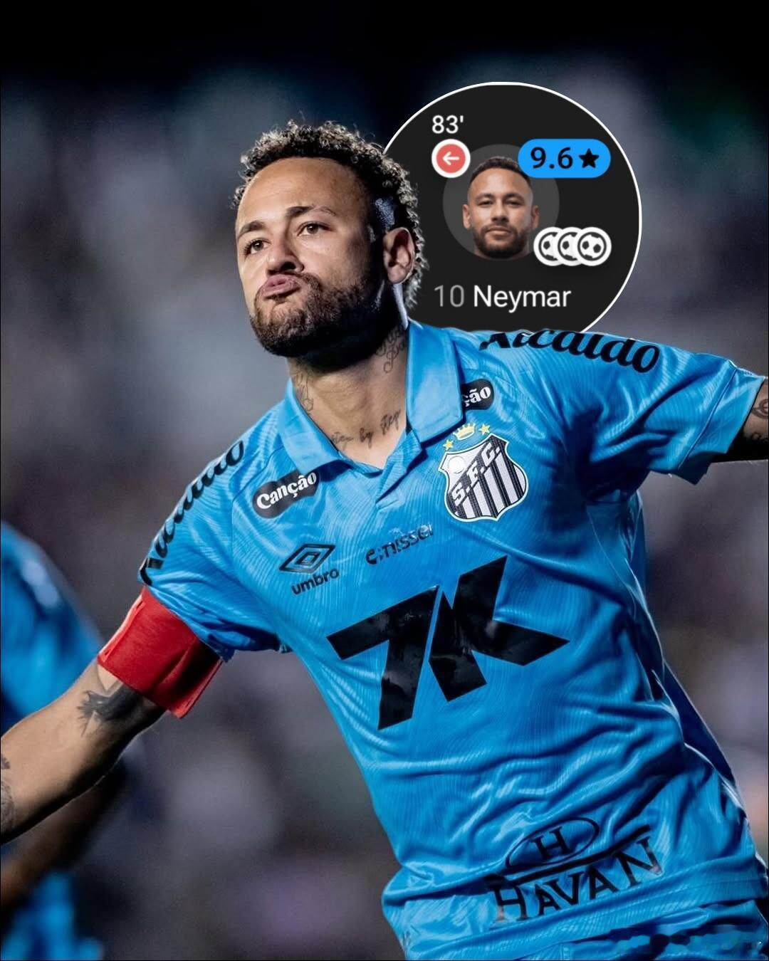 近3场比赛5球⚽️，1助攻🅰️时隔1334天再戴帽🤠？真有人掰着手指头给内马