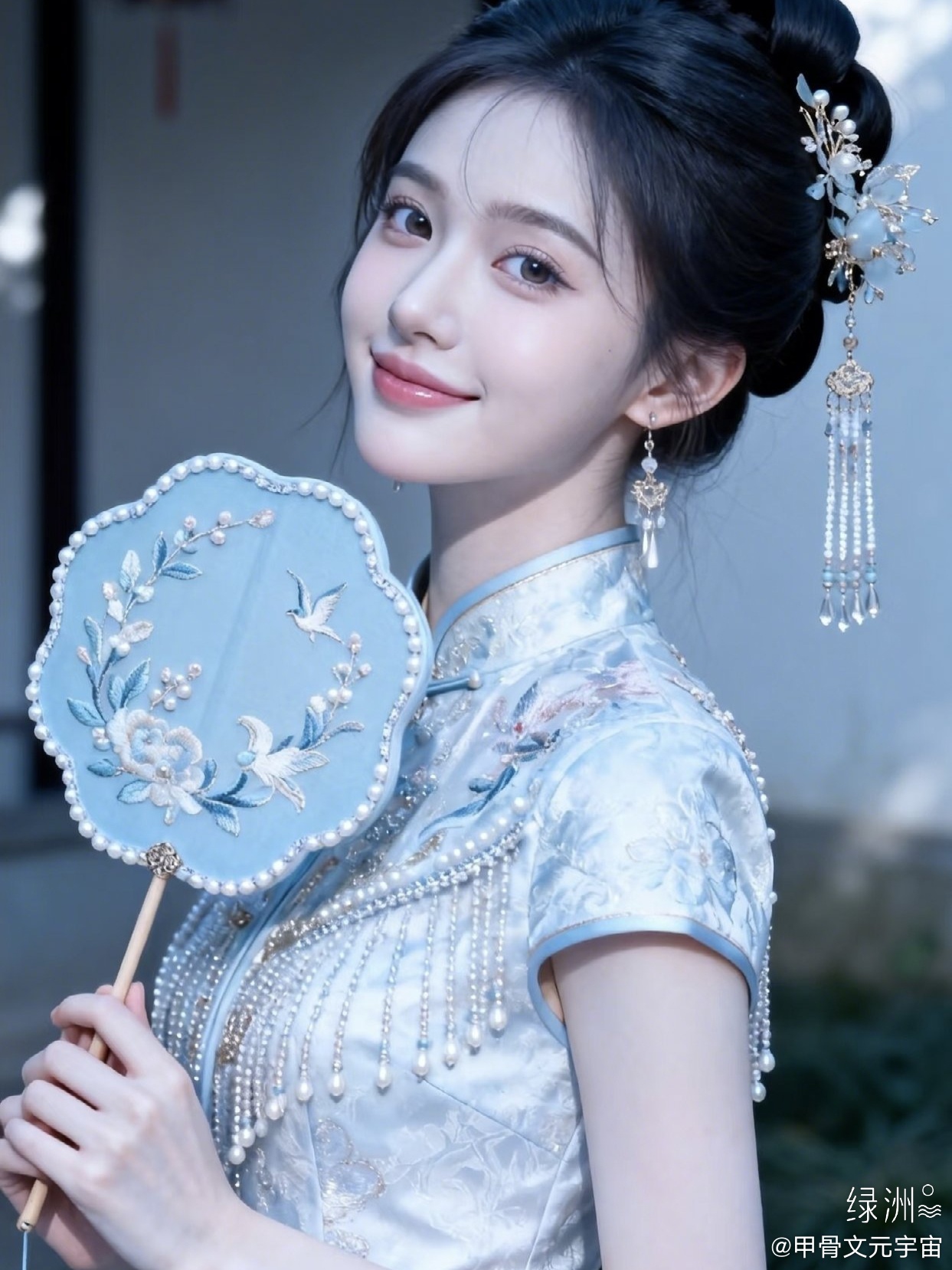 不必春风相点缀，嫣然一笑满庭酣。 绿洲