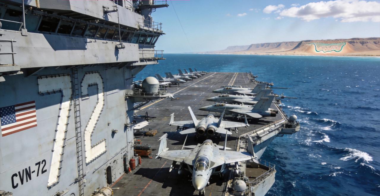 美林肯号航母或距伊朗海岸仅几百公里
 
据卫星影像与外媒报道，2026年2月中旬