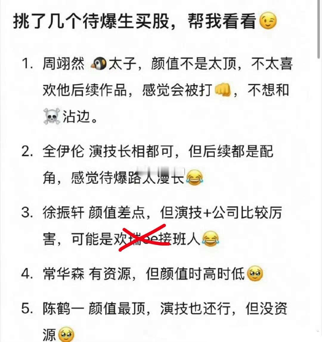 这几个待爆生，你们是不是有人偷偷押宝了 ​​​