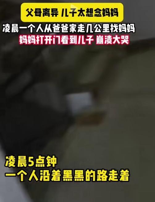 我不知道有多远，就是想妈妈！！
    图片中这个大约是5、6的男孩儿，因为想念