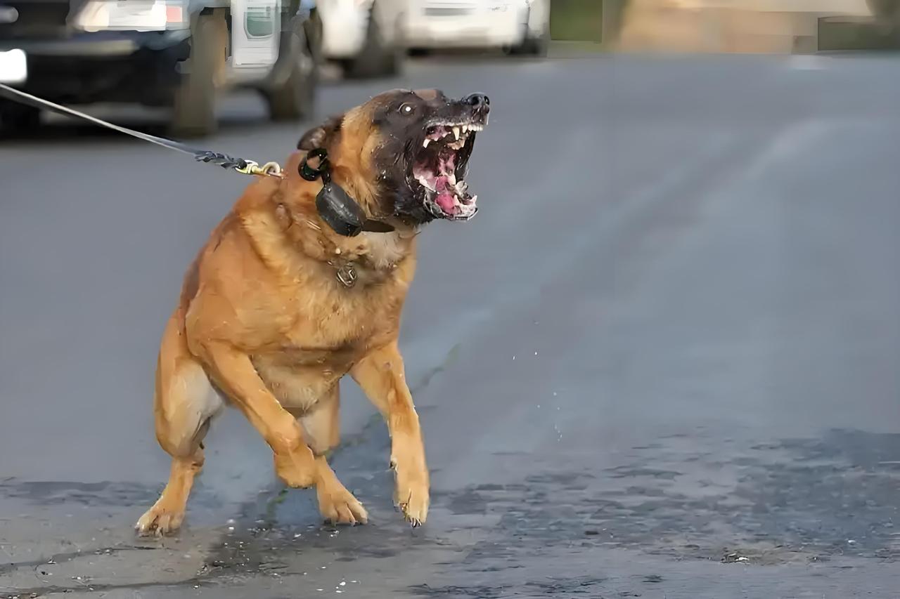 心惊胆战！疯狗咬伤孩子孩子后，又冲向老人，幸亏老人力气大，把疯狗打跑了，不然后果