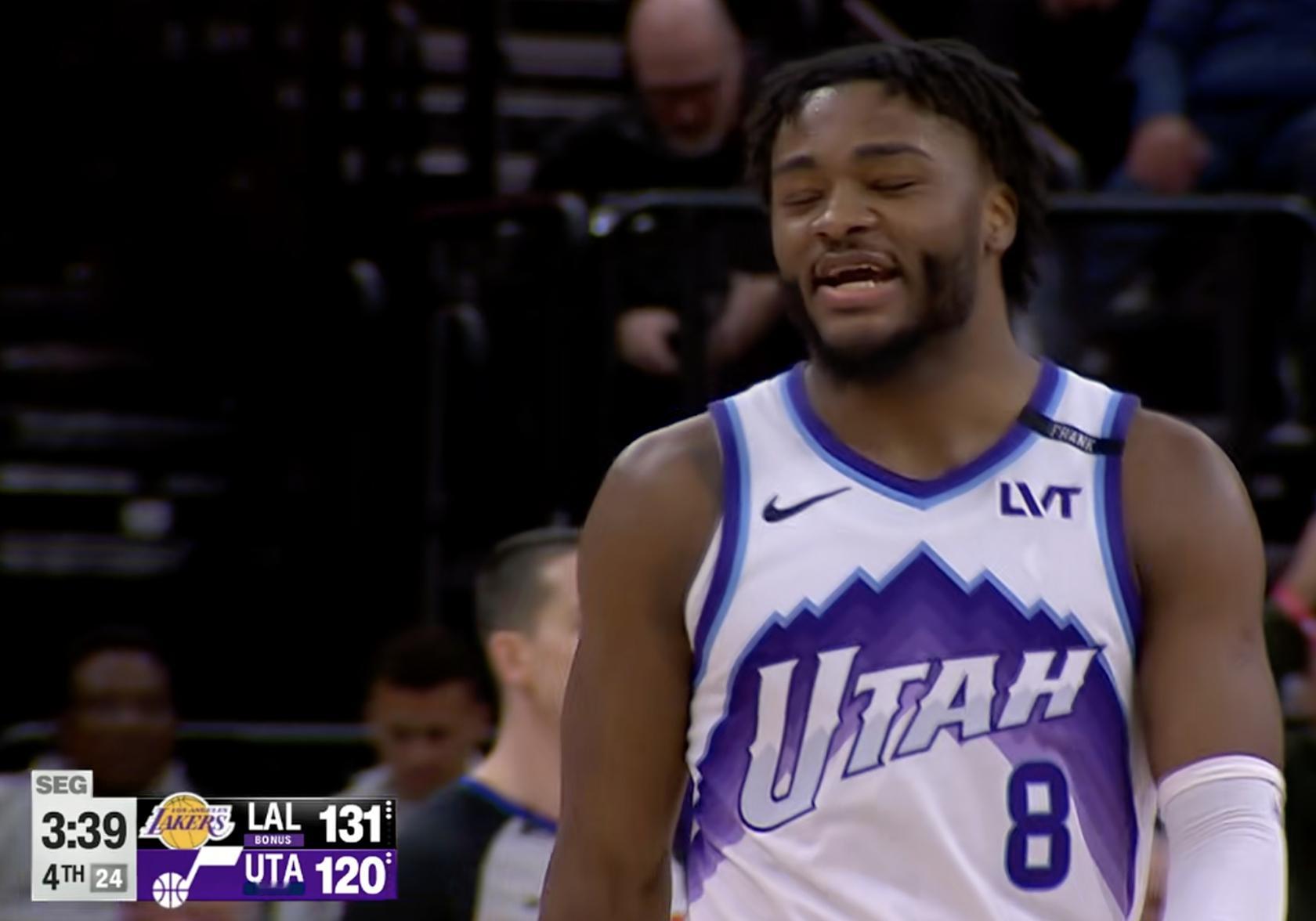 湖人暂停！ 最后3分39秒领先11分，稳住我们能赢！湖人vs爵士