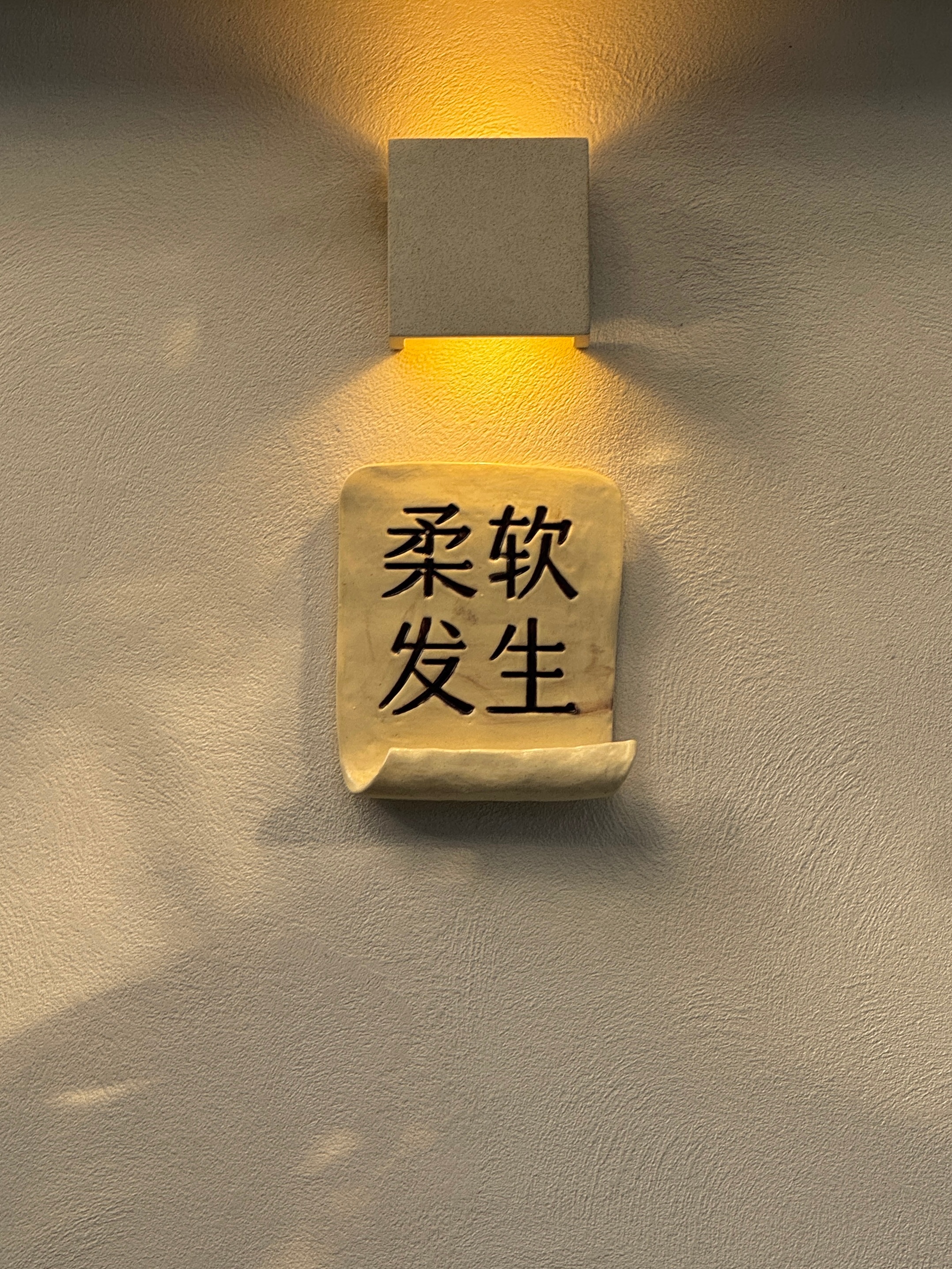 柔软发生的蛋糕挺好吃的！院子里坐的也很舒服，就是太远啦，锤锤已经完全长大不受控制