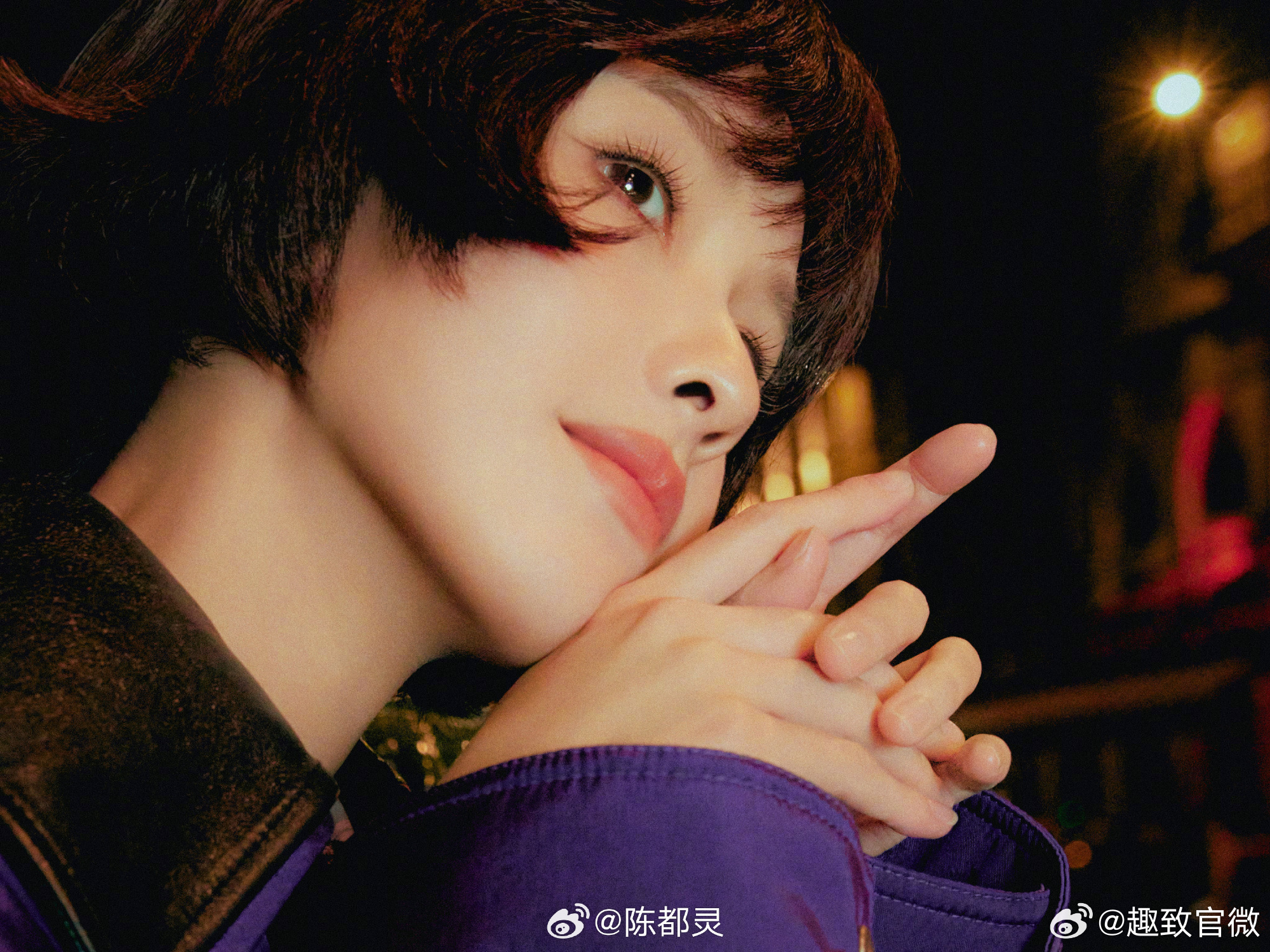 陈都灵法式波波头好像洋娃娃陈都灵最尊重时装周的人 别人去时装周是看秀，陈都灵去时