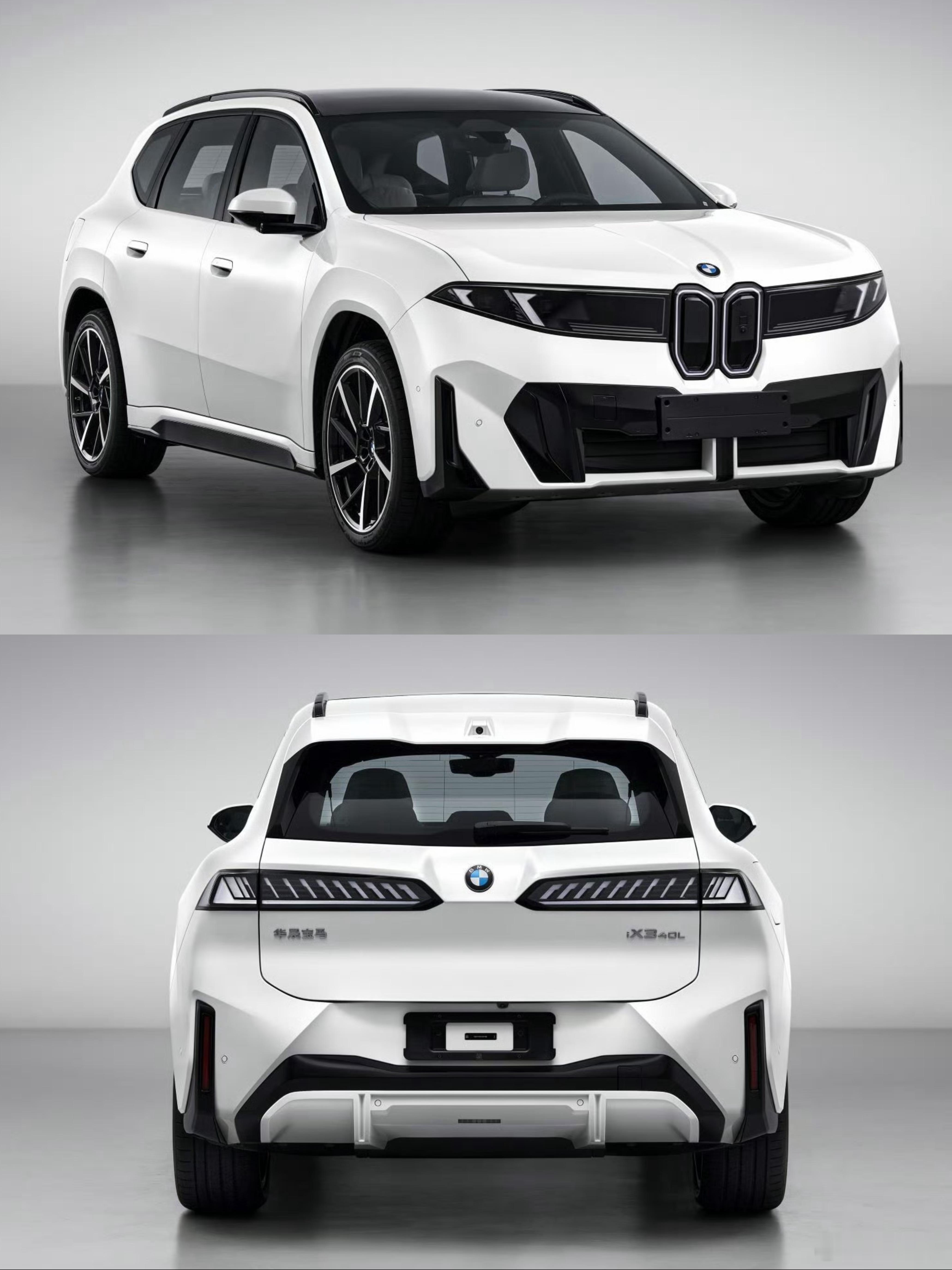 这造型能接受不？宝马新世代BMW iX3长轴距版申报图来了，符合国标全新门把手日