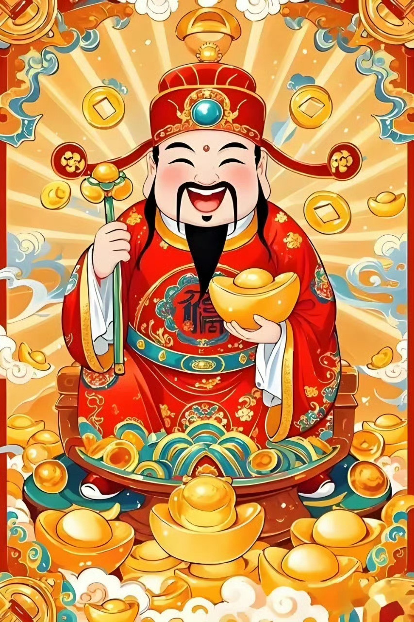 迎财神初五迎财神，祝大家今年都能发大财