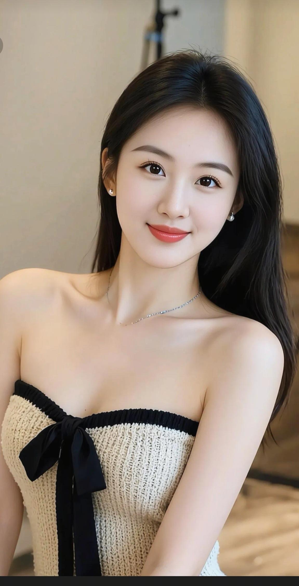 笑靥如花，玉人如画。