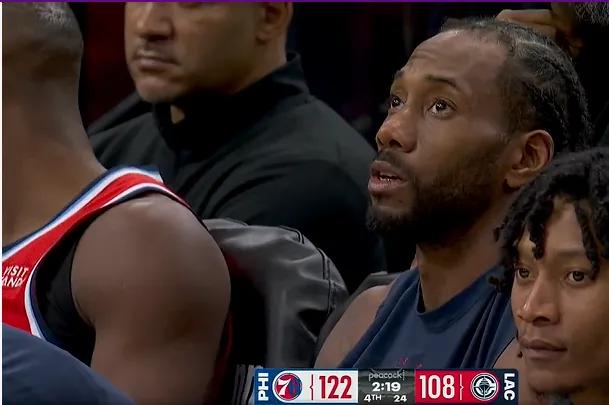 看见卡子的眼神，我真的是挺伤感的，挺舍不得快船这帮球员的，我是哈登球迷，但我对快