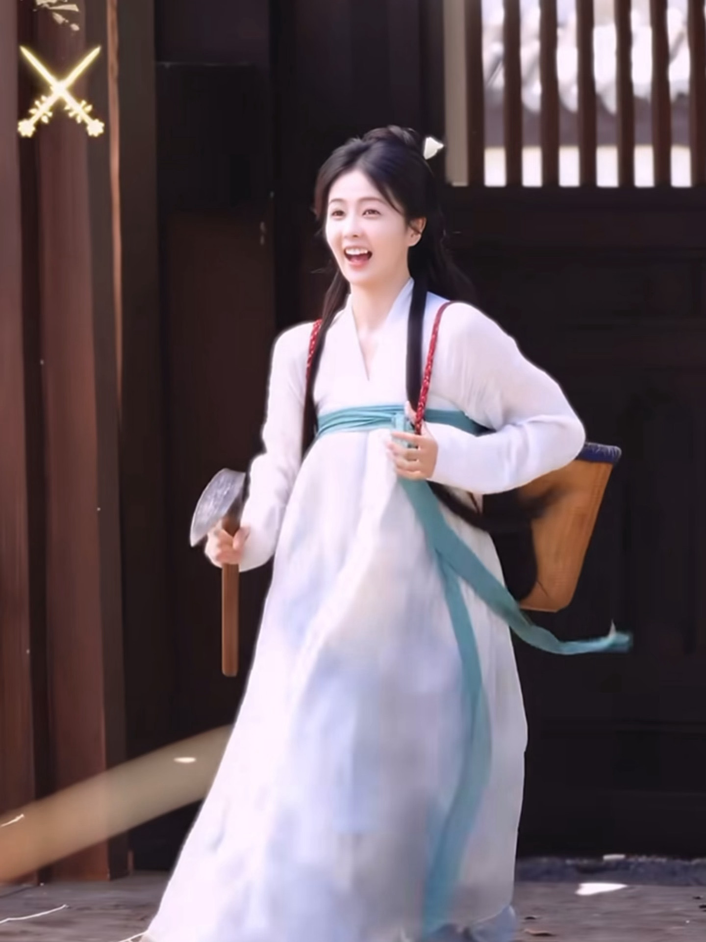 叶•采蘑菇•女孩•璃