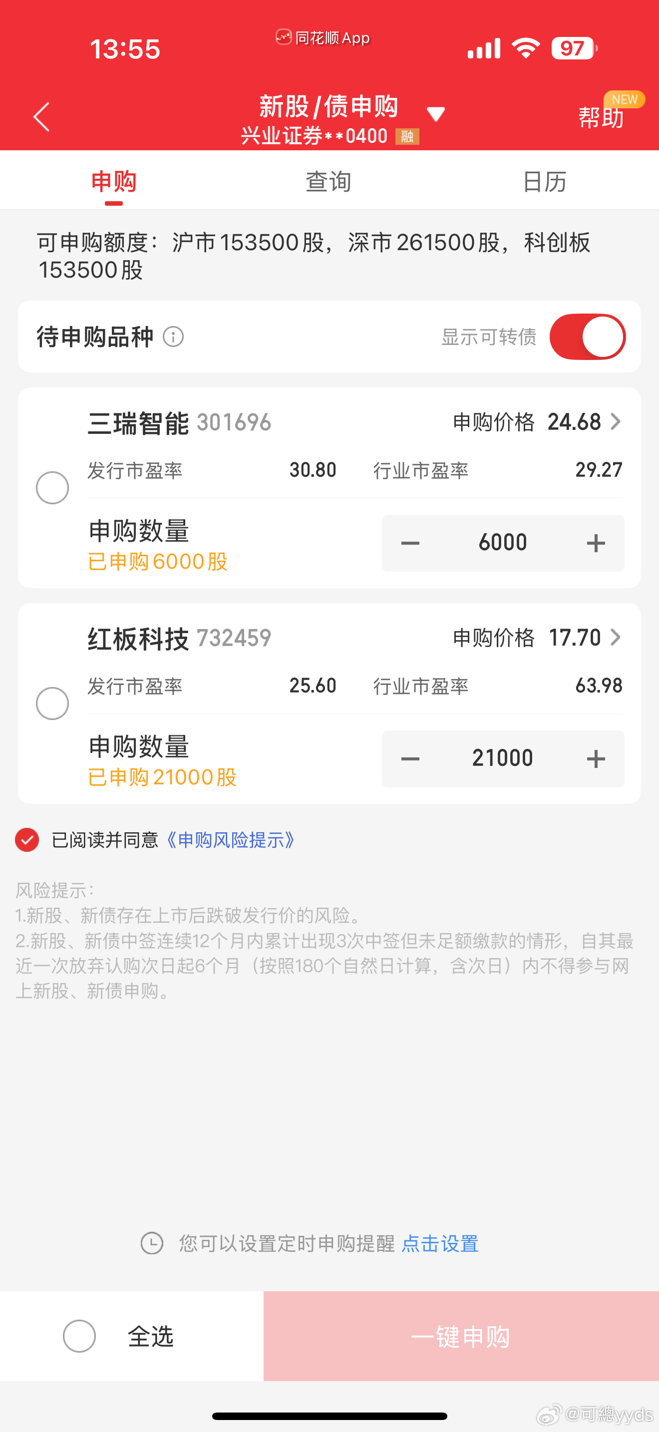兄弟姐妹们，记得今天抽奖，红板科技，行业平均60倍，才25倍发行！ 