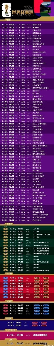 2026世界杯赛程安排史上首届美加墨三国联办世界杯重磅来袭，48支球队齐聚、10