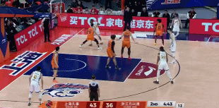 洛夫顿勇不可挡，布朗不打让上海占便宜，广厦遭遇最严峻考验

上海队人来疯球员多，