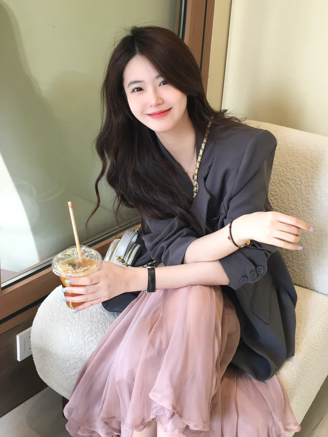 🎀温温柔柔灰粉配