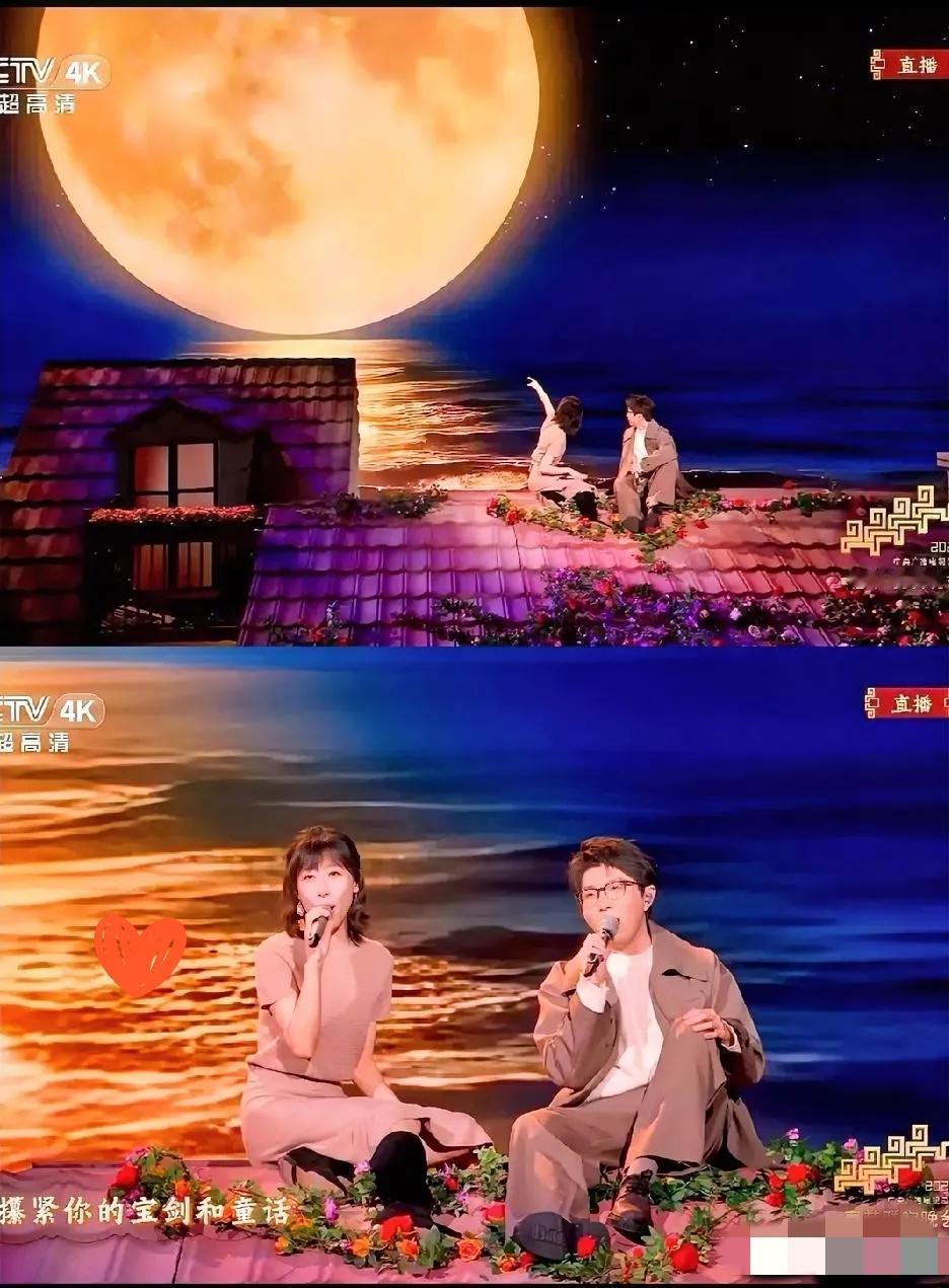 不是我说
​央视春晚
​到底是那个天才想出来的，让毛不易和任素汐合唱《别来无恙》