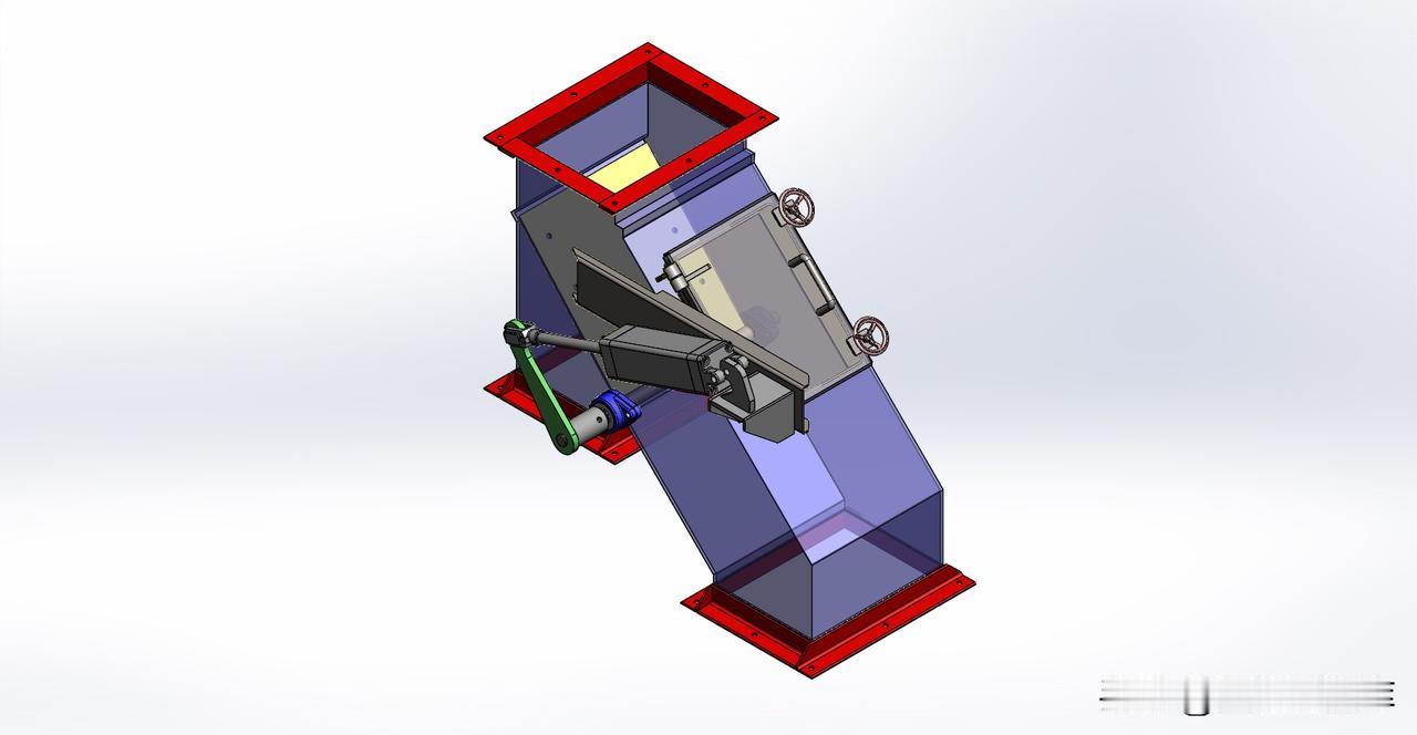 2通道切换阀三维模型，可免费下载sw格式。
有设计参考需要的可去至和网搜索标题下